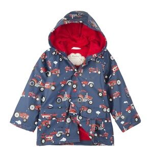 Kids' Blue Tractor Raincoat